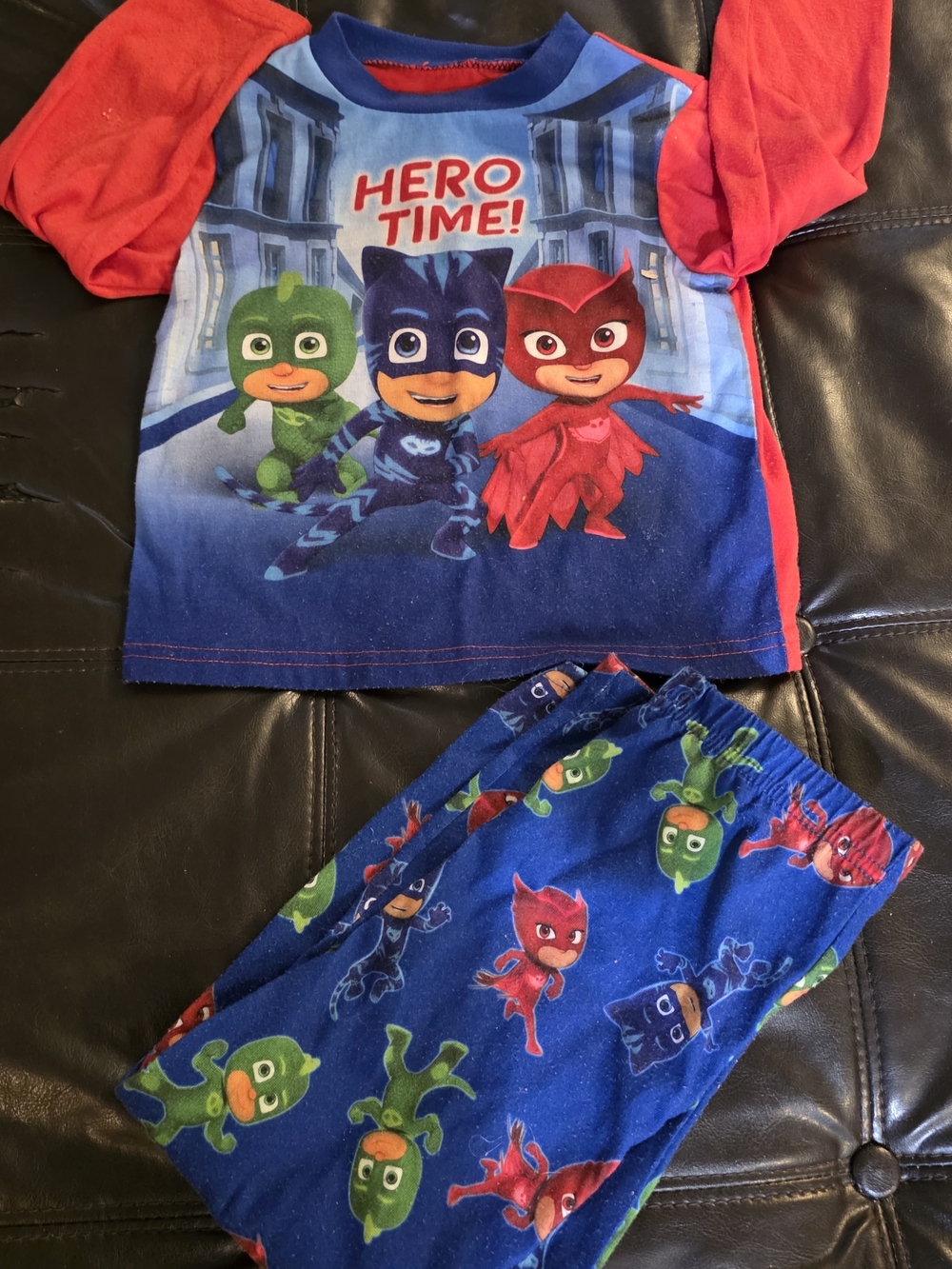 Red & Blue Kids Costume Pajama Set